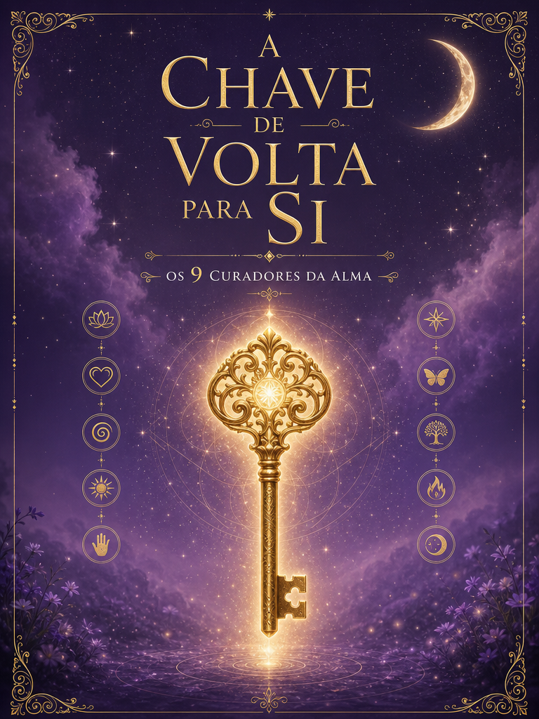 Capa do e-book: A Chave de Volta Para Si — Os 9 Curadores da Alma